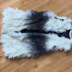 Gradient Faux Fur Vest